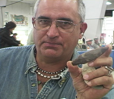 gemshow-230 The show offered visitors the chance to make stone cutting tools similar to those Native Americans made thousands of years ago