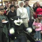 The crowd at Schuler Books in Okemos urged Neil Gaiman to choose their store to visit