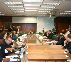 boardroom-230 The view from the podium before the MSU Board of Trustees meeting