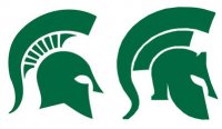 sparty Old on the left, new on the right