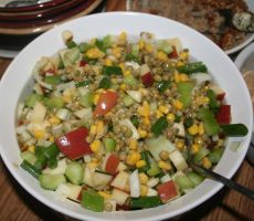 A colorful array of fruits and vegetables 
