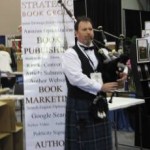 Bagpipers and book