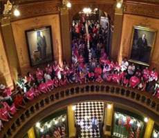 The Michigan GOP escalates the War on Women (and unions and Democrats and …)